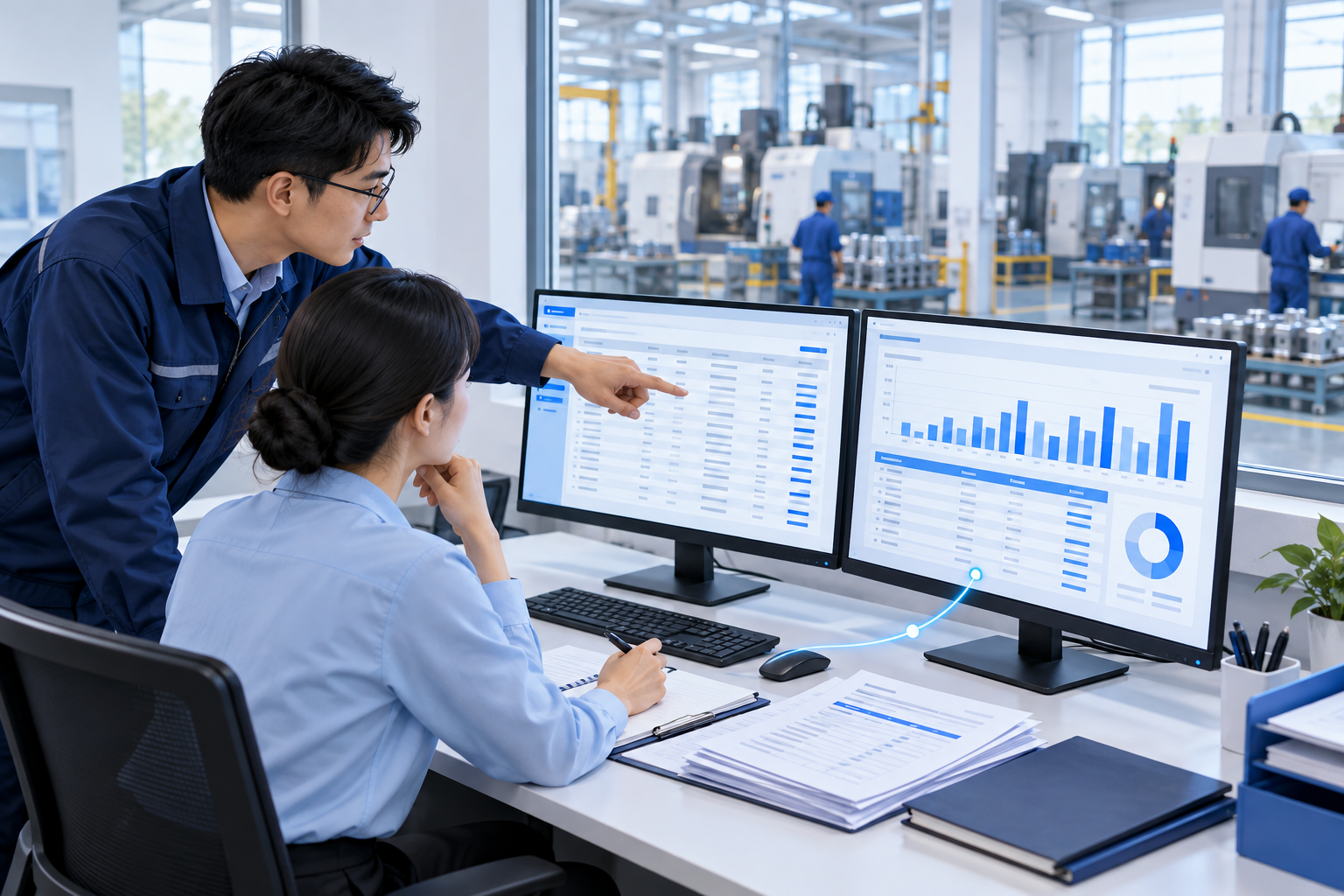 ERP 数据与报表协同应用示意